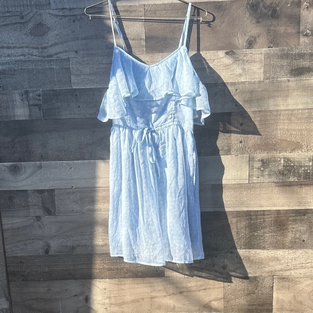 Abercrombie & Fitch Sky Blue Smocked Dress